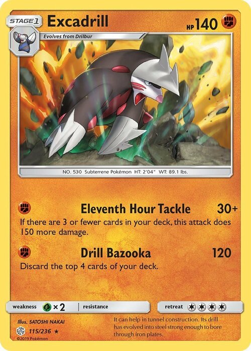 Excadrill Card Front