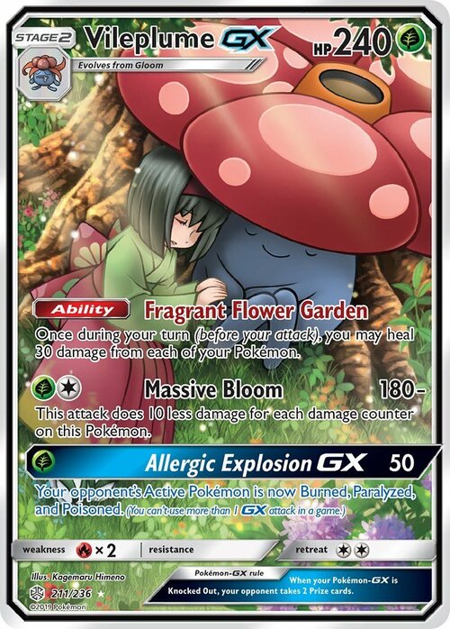 Vileplume GX Card Front