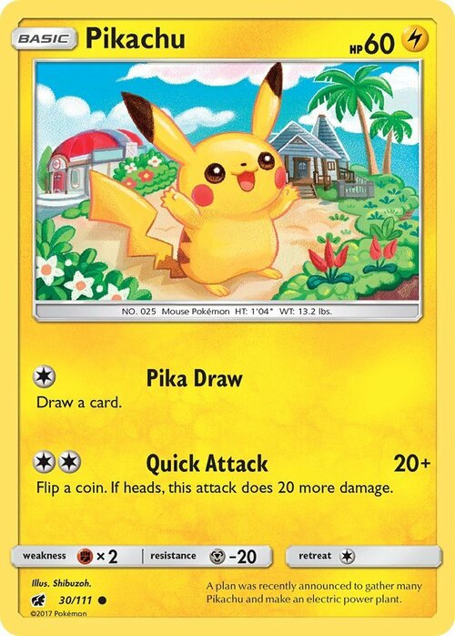 Pikachu Card Front