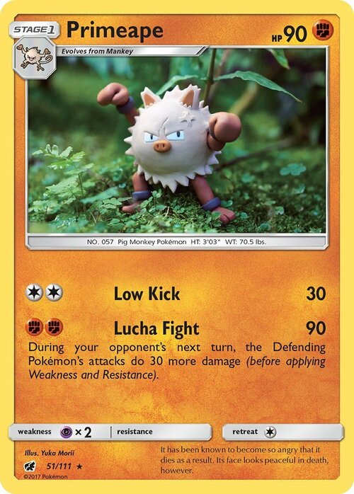 Primeape Card Front