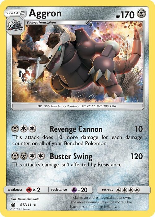 Aggron Card Front