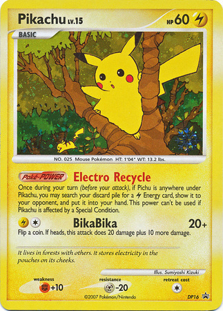 Pikachu Card Front