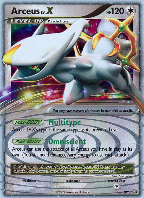 Arceus LV.X Card Front