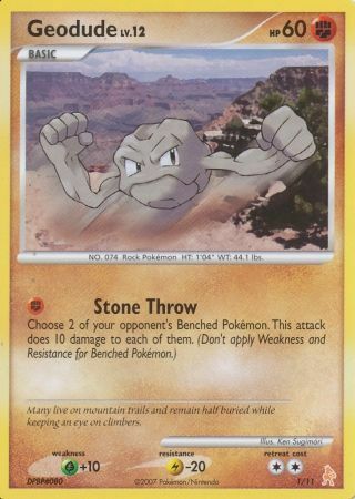 Geodude Card Front