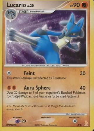 Lucario Card Front