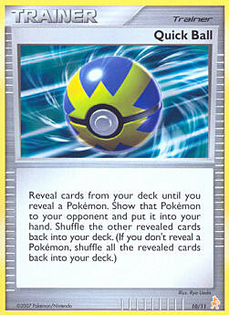 Quick Ball Card Front