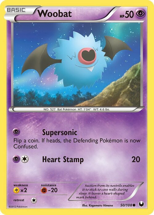 Woobat Card Front