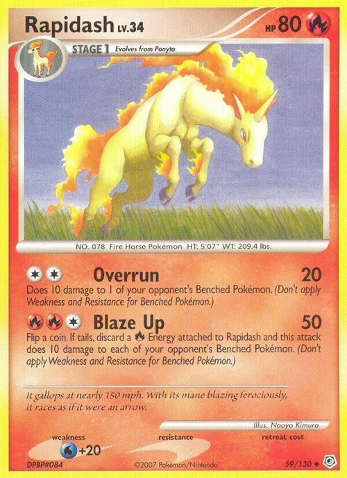 Rapidash Lv.34 Card Front