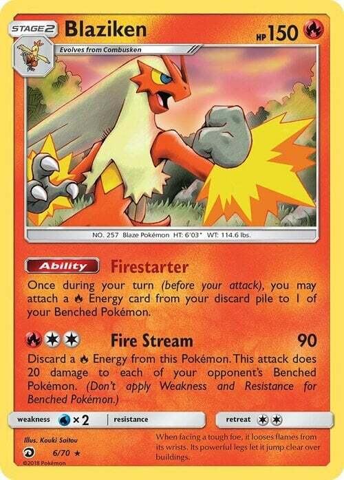 Blaziken Card Front