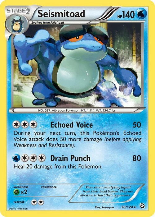 Seismitoad Card Front