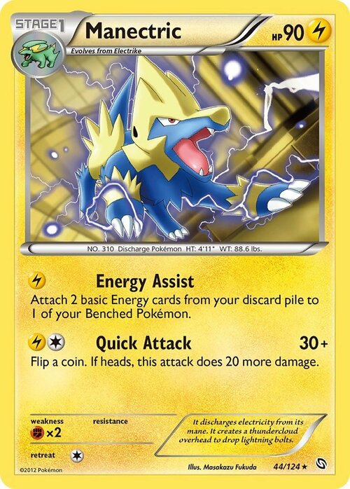 Manectric Card Front