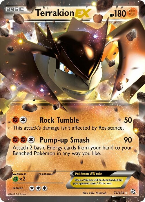 Terrakion EX Card Front