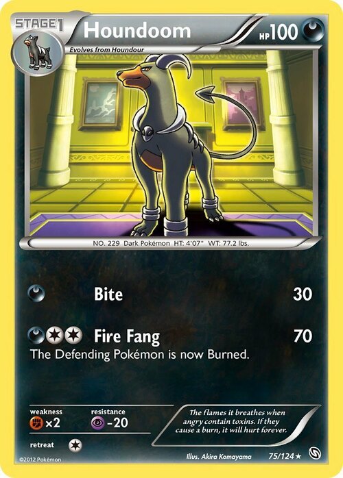 Houndoom Card Front