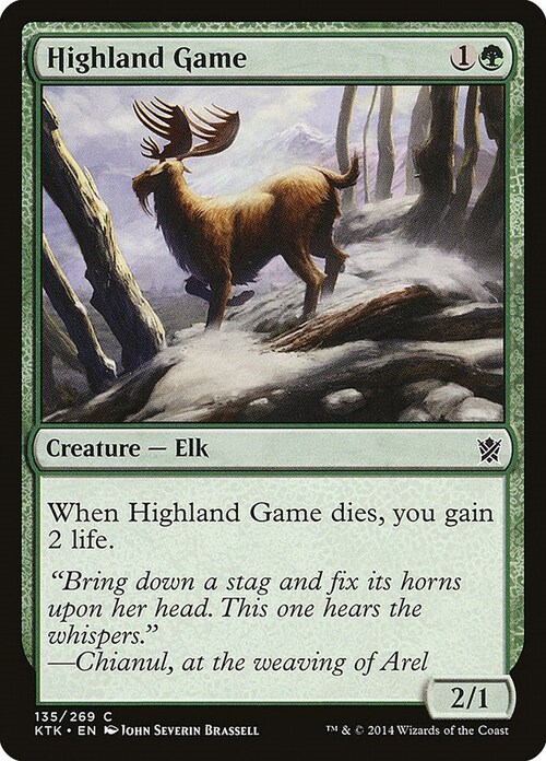 Highland Game Card Front