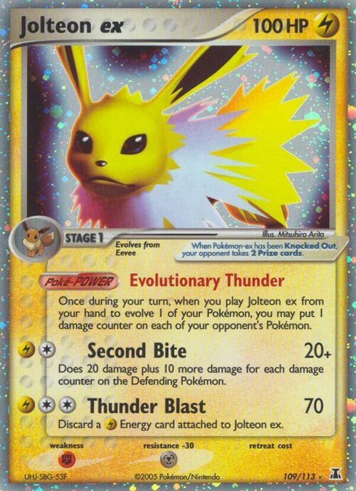 Jolteon ex Card Front