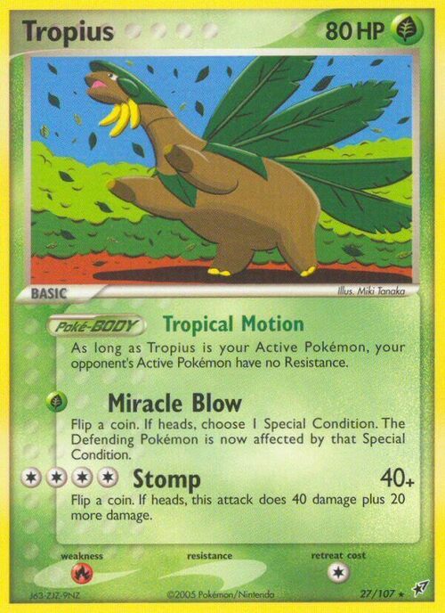 Tropius Card Front