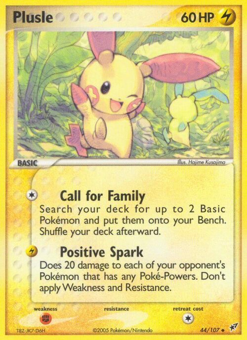 Plusle Card Front