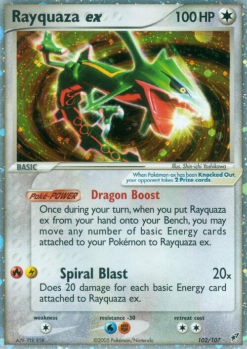 Rayquaza ex Card Front