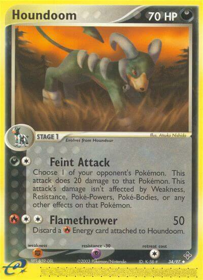 Houndoom Card Front