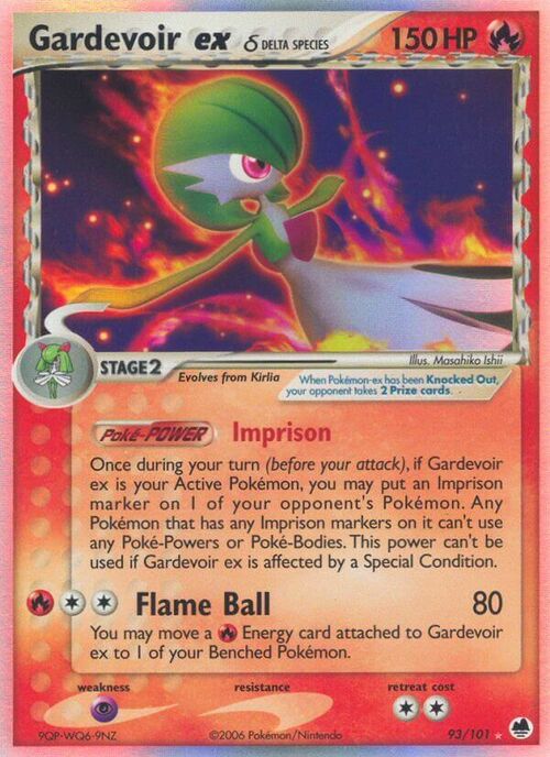 Gardevoir ex δ Card Front