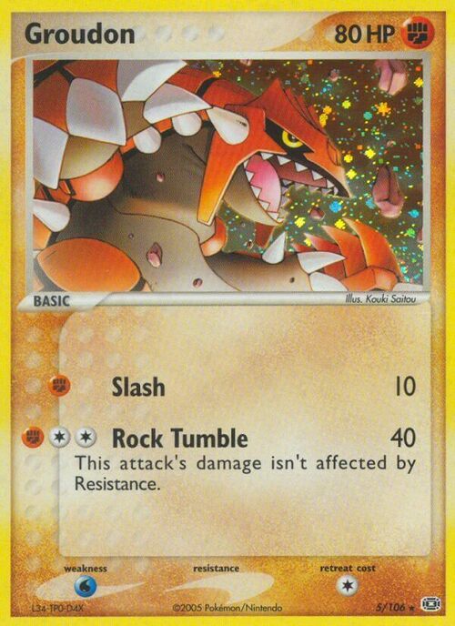 Groudon Card Front