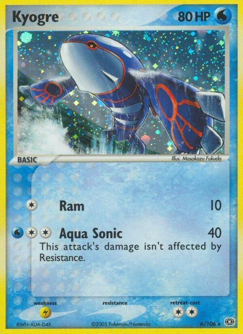 Kyogre Card Front