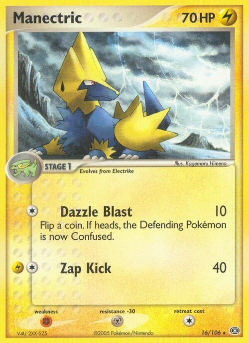 Manectric Card Front