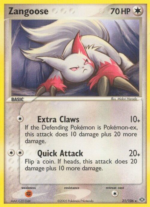 Zangoose Card Front