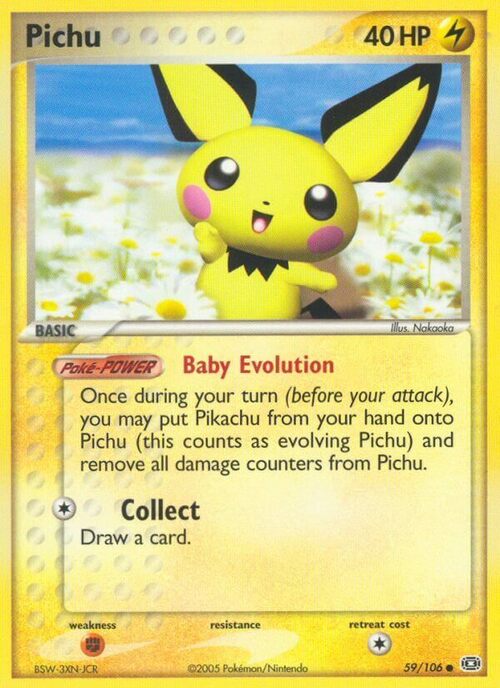 Pichu Card Front