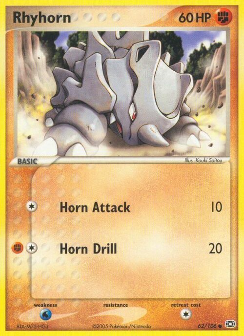 Rhyhorn Card Front