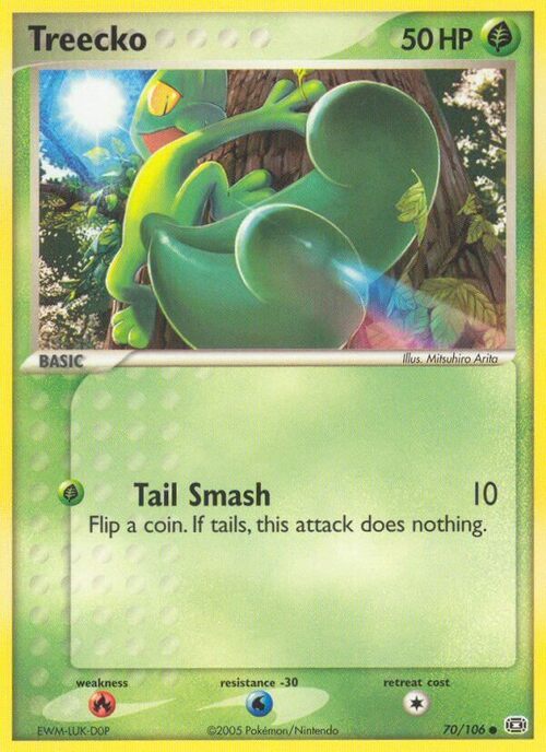 Treecko Card Front