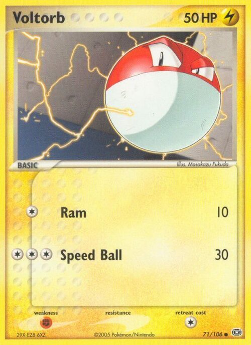 Voltorb Card Front