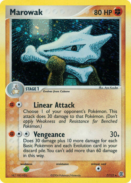 Marowak Card Front