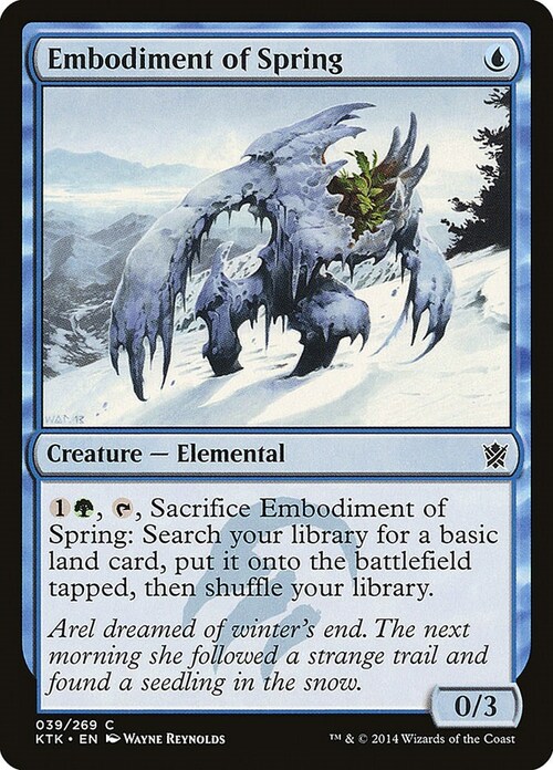 Embodiment of Spring Card Front