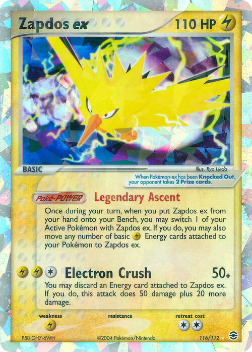 Zapdos ex Card Front