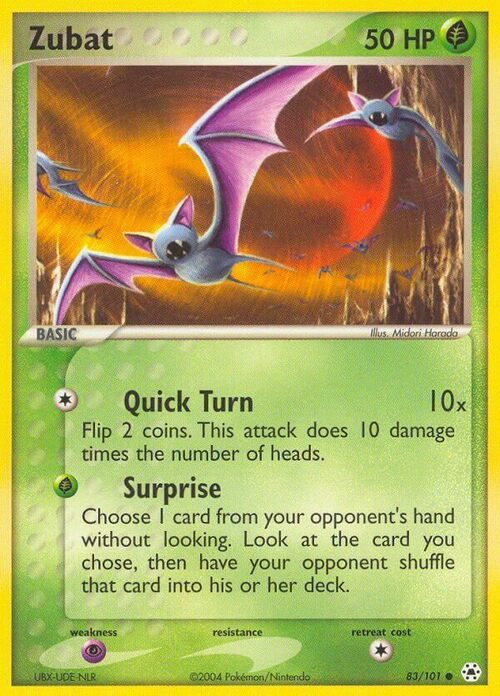 Zubat Card Front