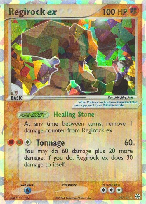 Regirock ex Card Front