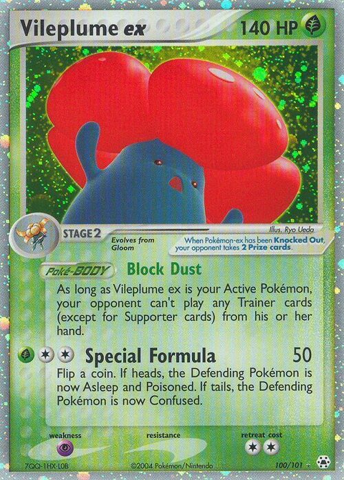 Vileplume ex Card Front