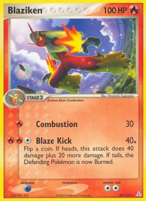 Blaziken Card Front