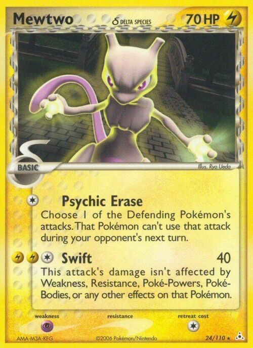 Mewtwo δ Card Front