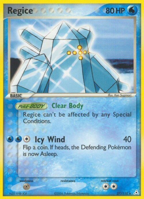 Regice Card Front