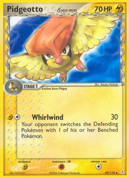 Pidgeotto δ Card Front