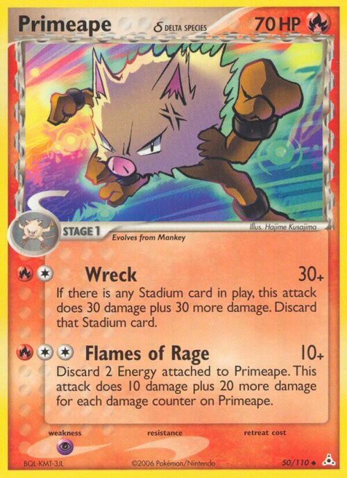 Primeape δ Card Front