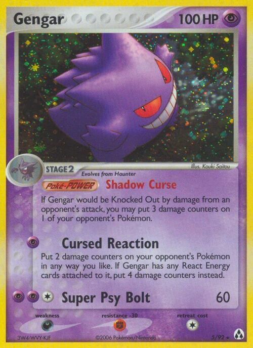 Gengar Card Front