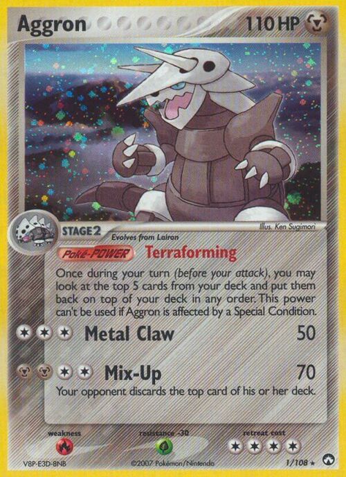 Aggron Card Front