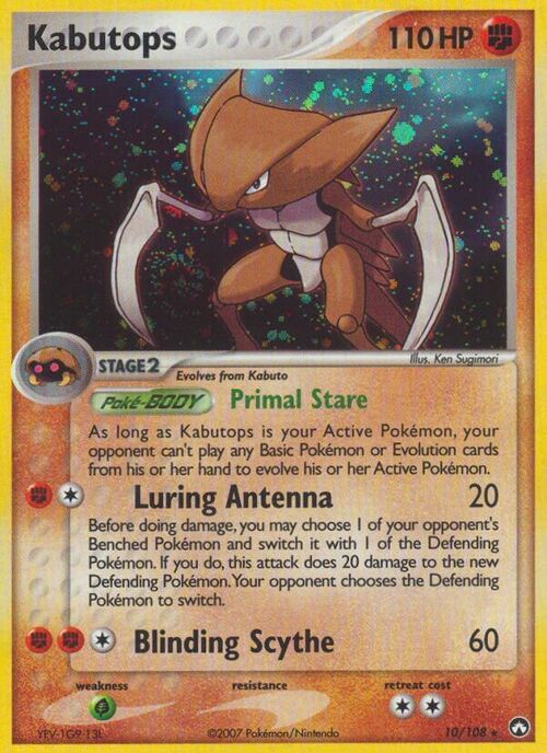 Kabutops Card Front