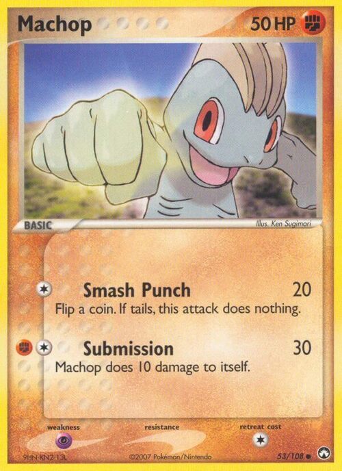 Machop Card Front