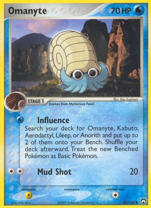 Omanyte Card Front