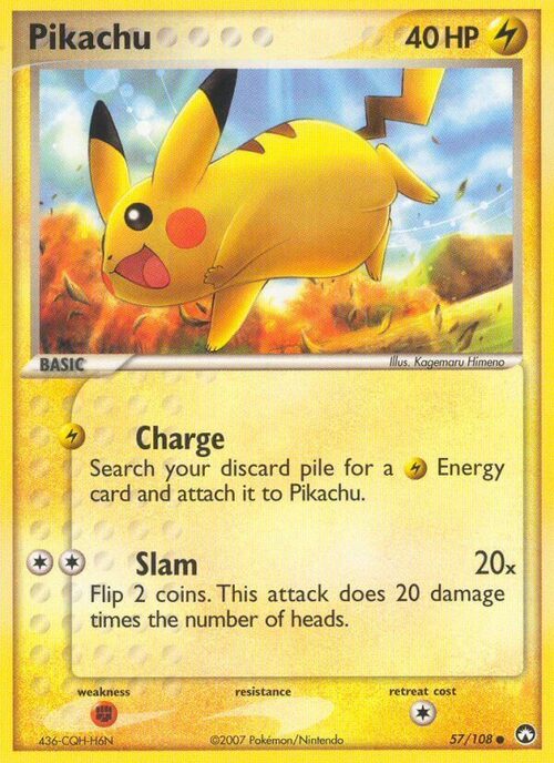 Pikachu Card Front