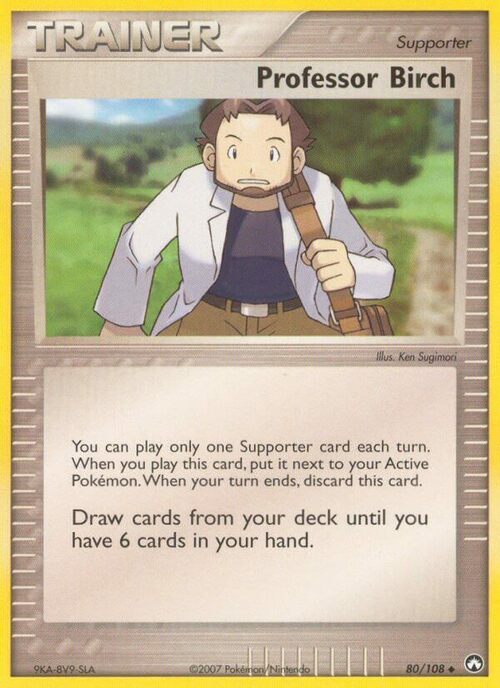 Professor Birch Card Front